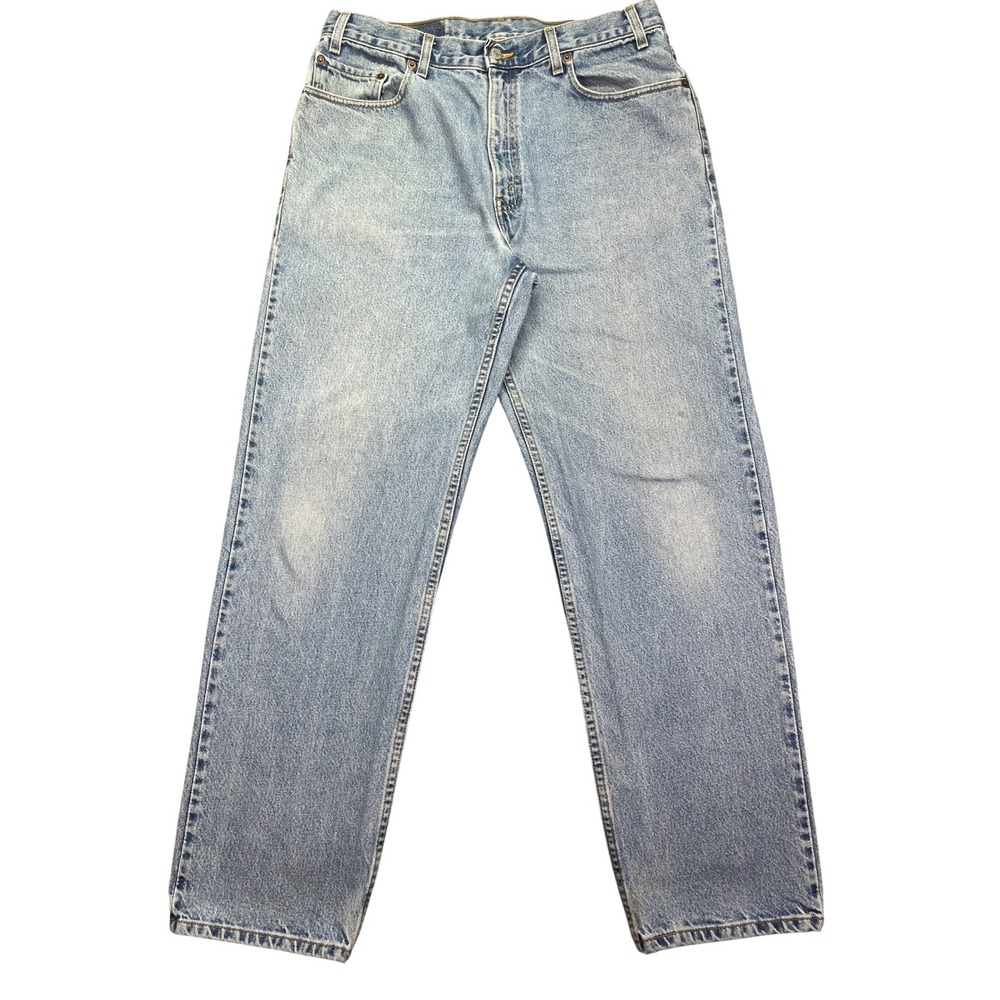 VTG Levi's Relaxed Fit Jeans Straight Leg Light Wash Denim W36 Fits 33.5" Y2K 02